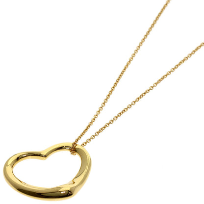 TIFFANY&Co. Open heart Necklace K18 Yellow Gold Ladies [Used]