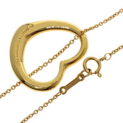 TIFFANY&Co. Open heart Necklace K18 Yellow Gold Ladies [Used]