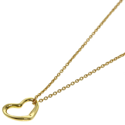 TIFFANY&Co. Open heart Necklace K18 Yellow Gold Ladies [Used]