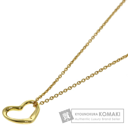 TIFFANY&Co. Open heart Necklace K18 Yellow Gold Ladies [Used]
