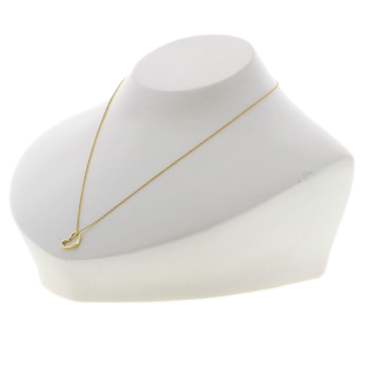 TIFFANY&Co. Open heart Necklace K18 Yellow Gold Ladies [Used]