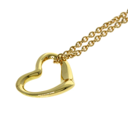 TIFFANY&Co. Open heart Necklace K18 Yellow Gold Ladies [Used]
