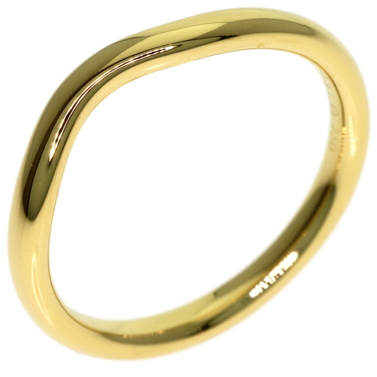 TIFFANY&Co. Curved band Ring K18 Yellow Gold Ladies [Used]