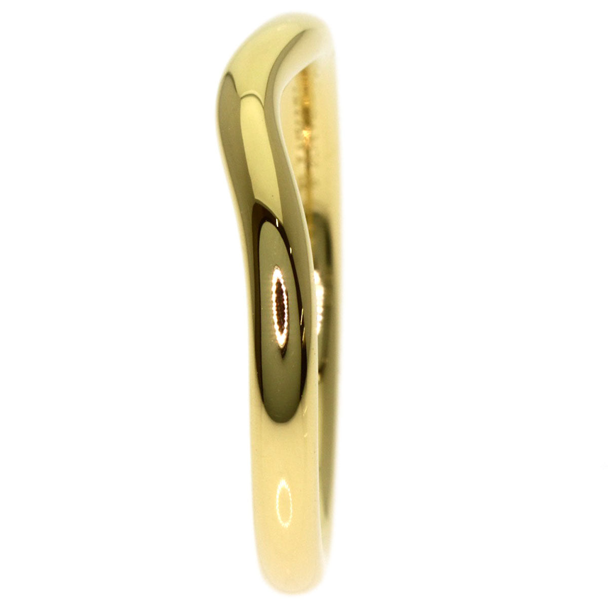 TIFFANY&Co. Curved band Ring K18 Yellow Gold Ladies [Used]