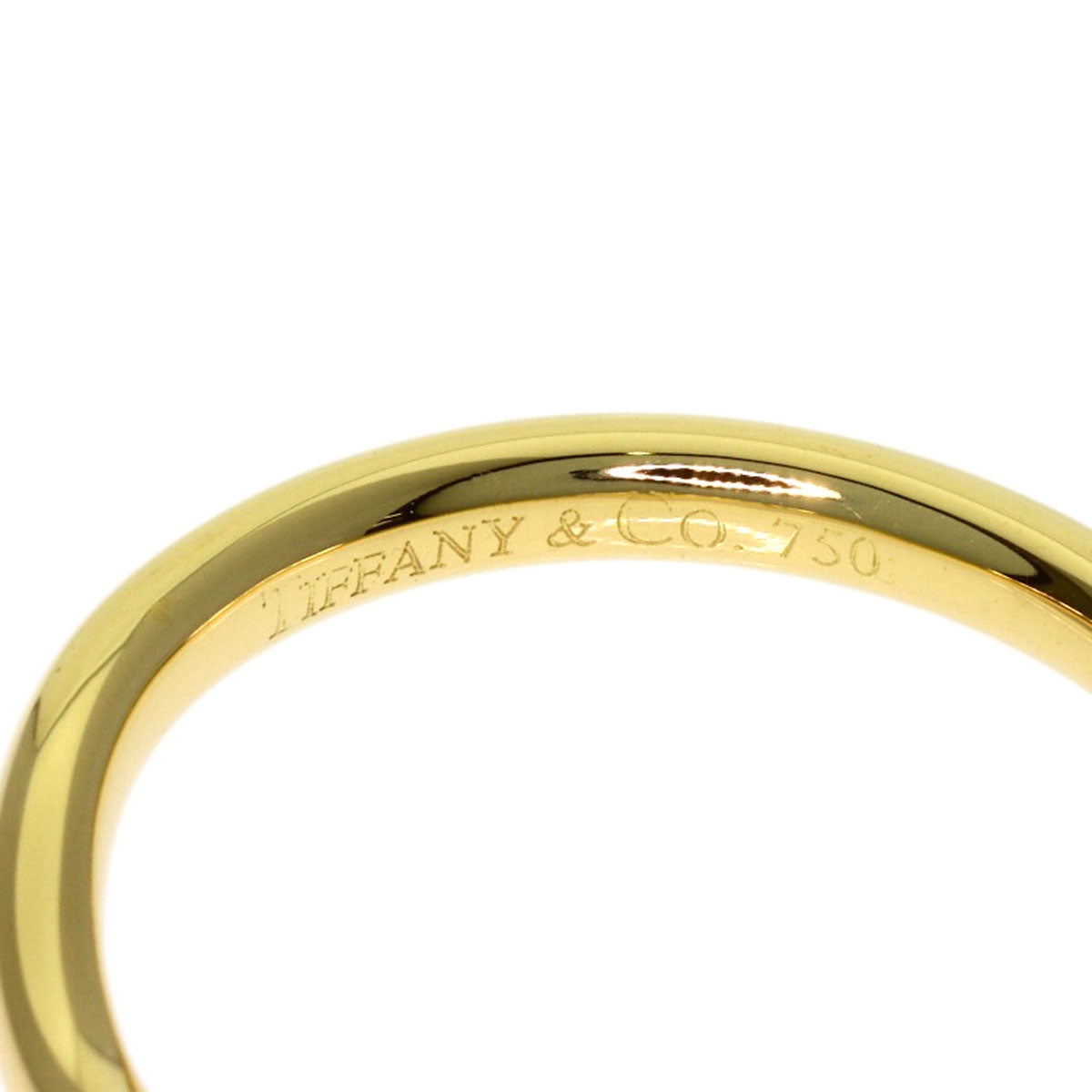 TIFFANY&Co. Curved band Ring K18 Yellow Gold Ladies [Used]