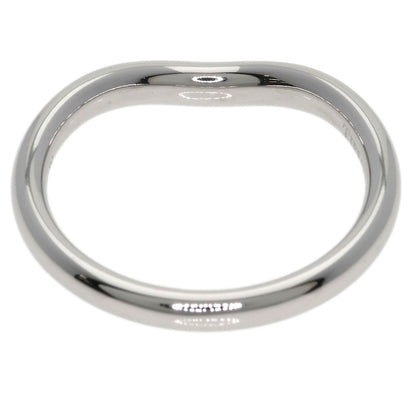 TIFFANY&Co. Curved band Diamond Ring Platinum PT950 Ladies [Used]