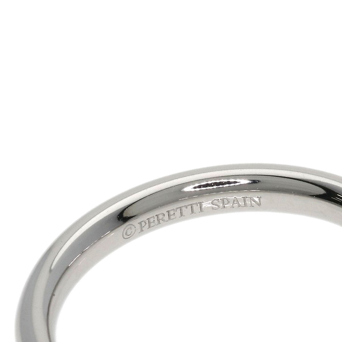 TIFFANY&Co. Curved band Diamond Ring Platinum PT950 Ladies [Used]
