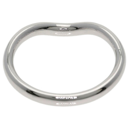 TIFFANY&Co. Curved band Diamond Ring Platinum PT950 Ladies [Used]
