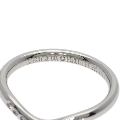 TIFFANY&Co. Curved band Diamond Ring Platinum PT950 Ladies [Used]