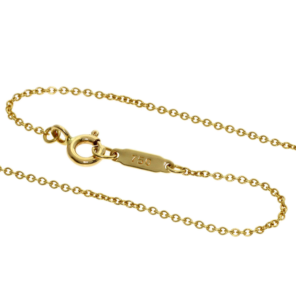 TIFFANY&Co. Cross-stitch Necklace K18 Yellow Gold Ladies [Used]