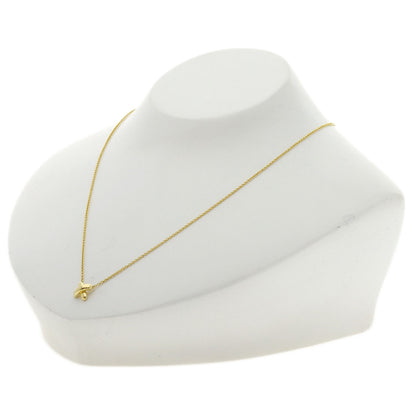 TIFFANY&Co. Cross-stitch Necklace K18 Yellow Gold Ladies [Used]