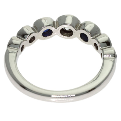 TIFFANY&Co. Jazz Graduated Diamond Sapphire Ring Platinum PT950 Ladies [Used]