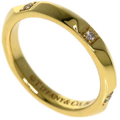 TIFFANY&Co. True Band 5P Diamond Ring K18 Yellow Gold Ladies [Used]