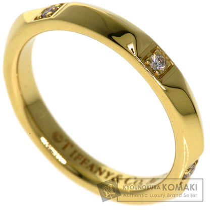 TIFFANY&Co. True Band 5P Diamond Ring K18 Yellow Gold Ladies [Used]