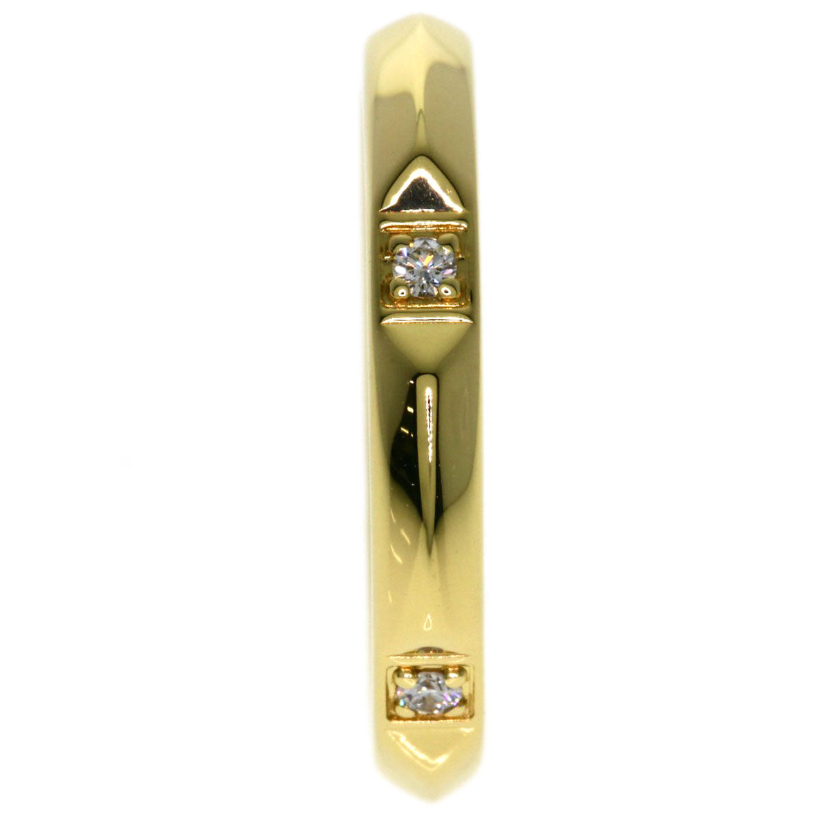 TIFFANY&Co. True Band 5P Diamond Ring K18 Yellow Gold Ladies [Used]