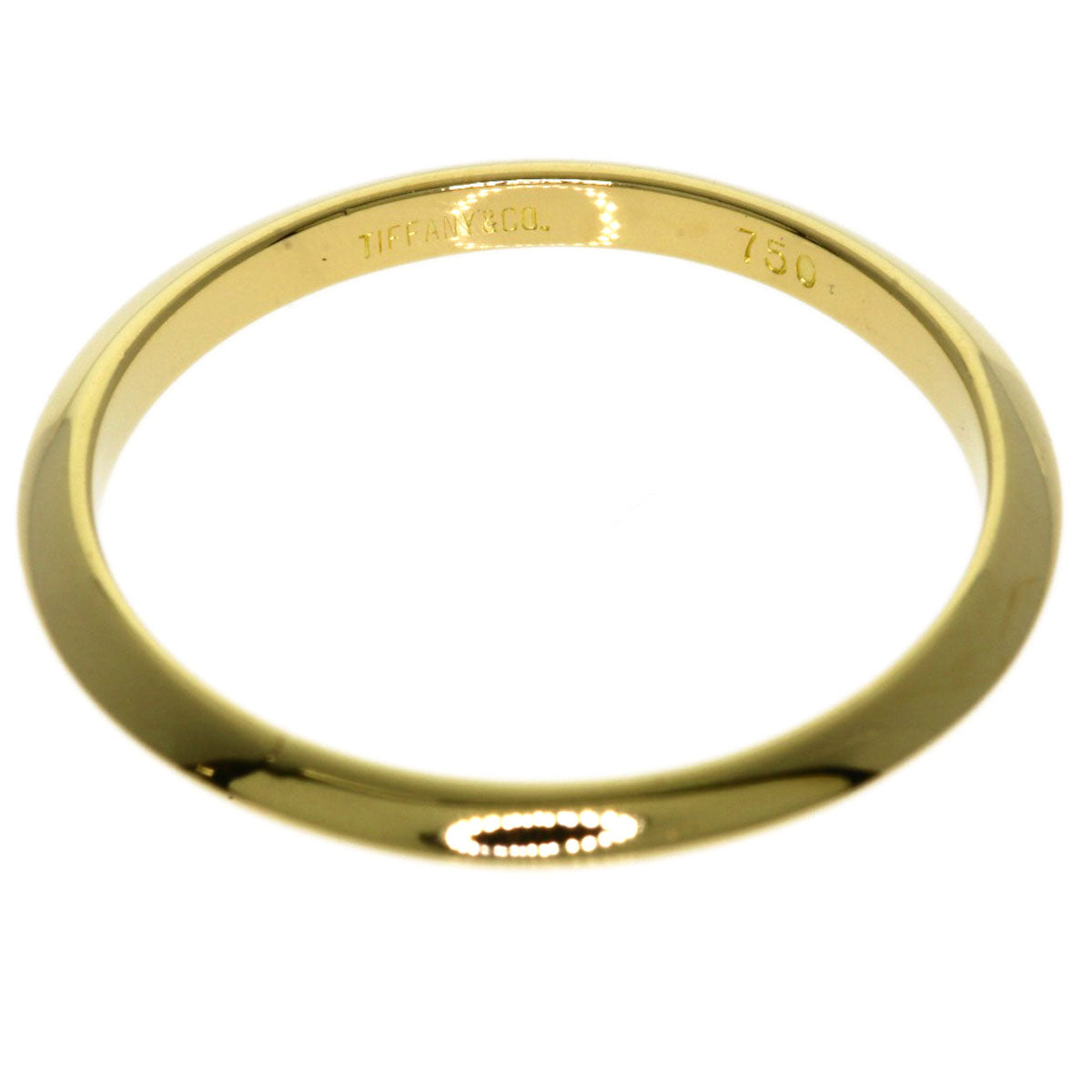 TIFFANY&Co. Knife edge Ring K18 Yellow Gold Ladies [Used]