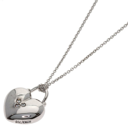 TIFFANY&Co. Sentimental Heart Rock Diamond Necklace K18 White Gold Ladies [Used]