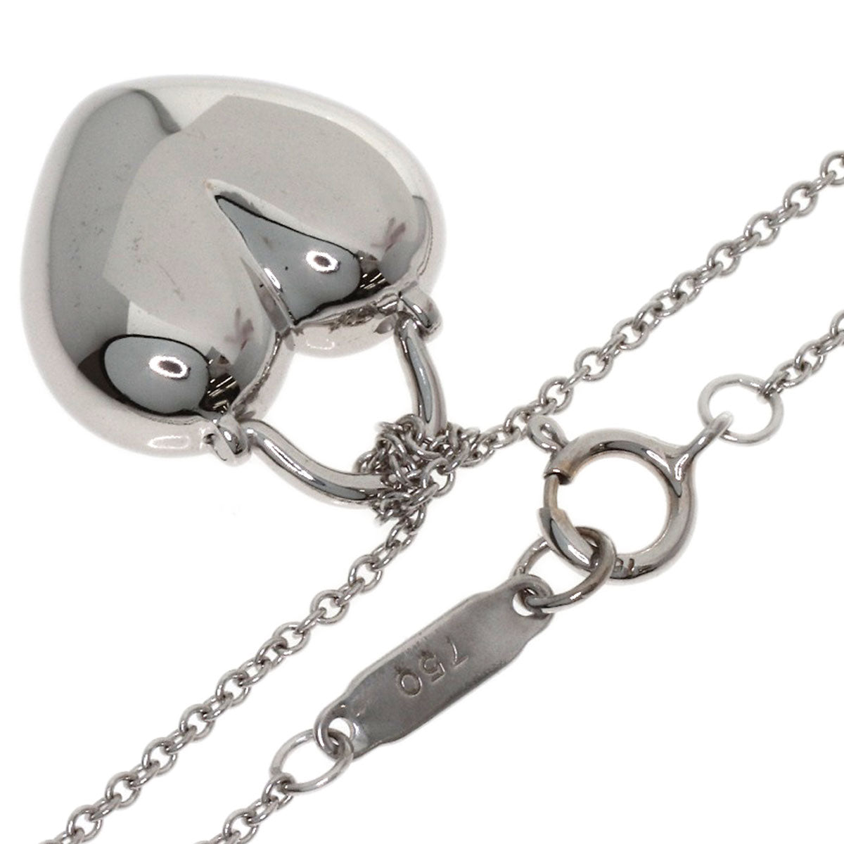 TIFFANY&Co. Sentimental Heart Rock Diamond Necklace K18 White Gold Ladies [Used]