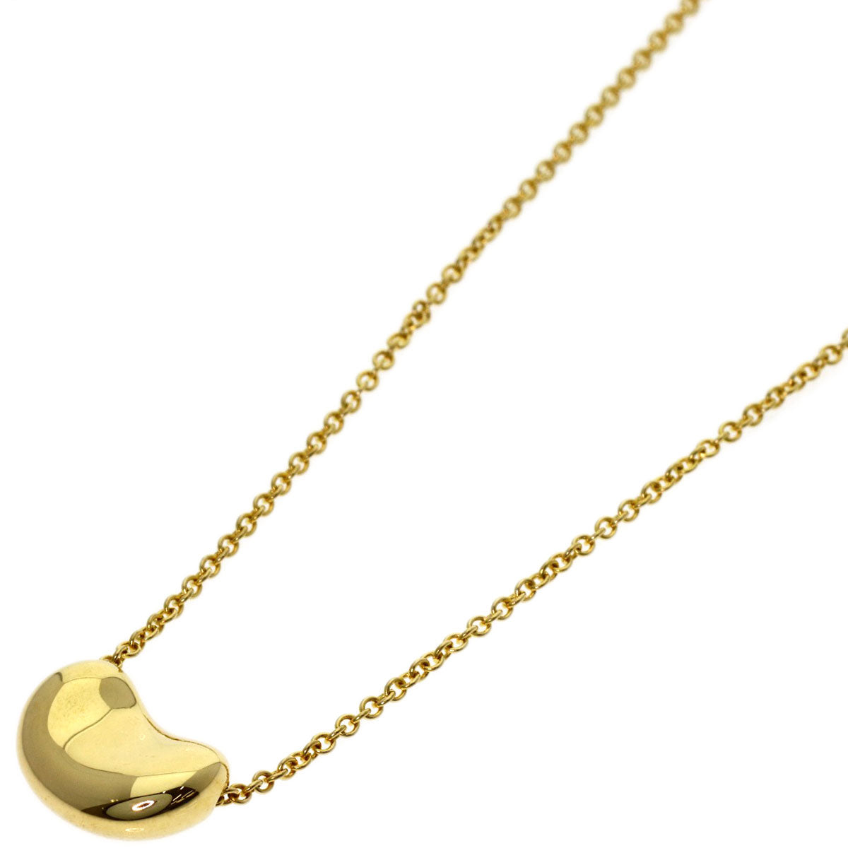 TIFFANY&Co. Bean Necklace K18 Yellow Gold Ladies [Used]