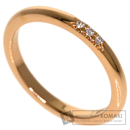 TIFFANY&Co. Forever 3P Diamond Ring K18 Pink Gold Ladies [Used]