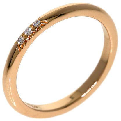 TIFFANY&Co. Forever 3P Diamond Ring K18 Pink Gold Ladies [Used]