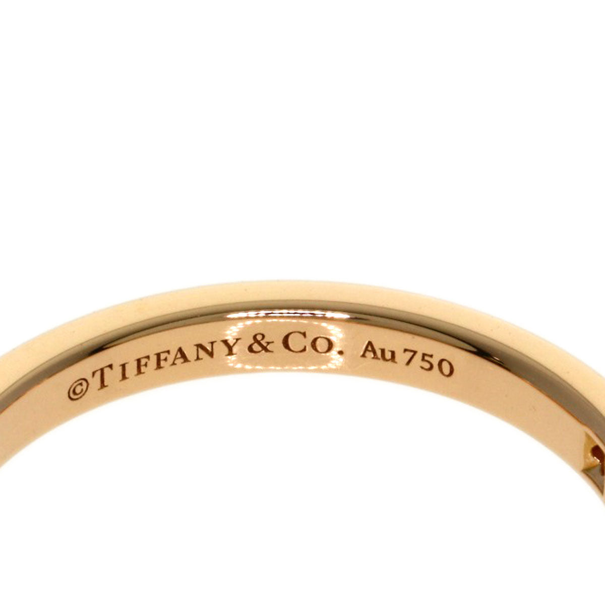 TIFFANY&Co. Forever 3P Diamond Ring K18 Pink Gold Ladies [Used]