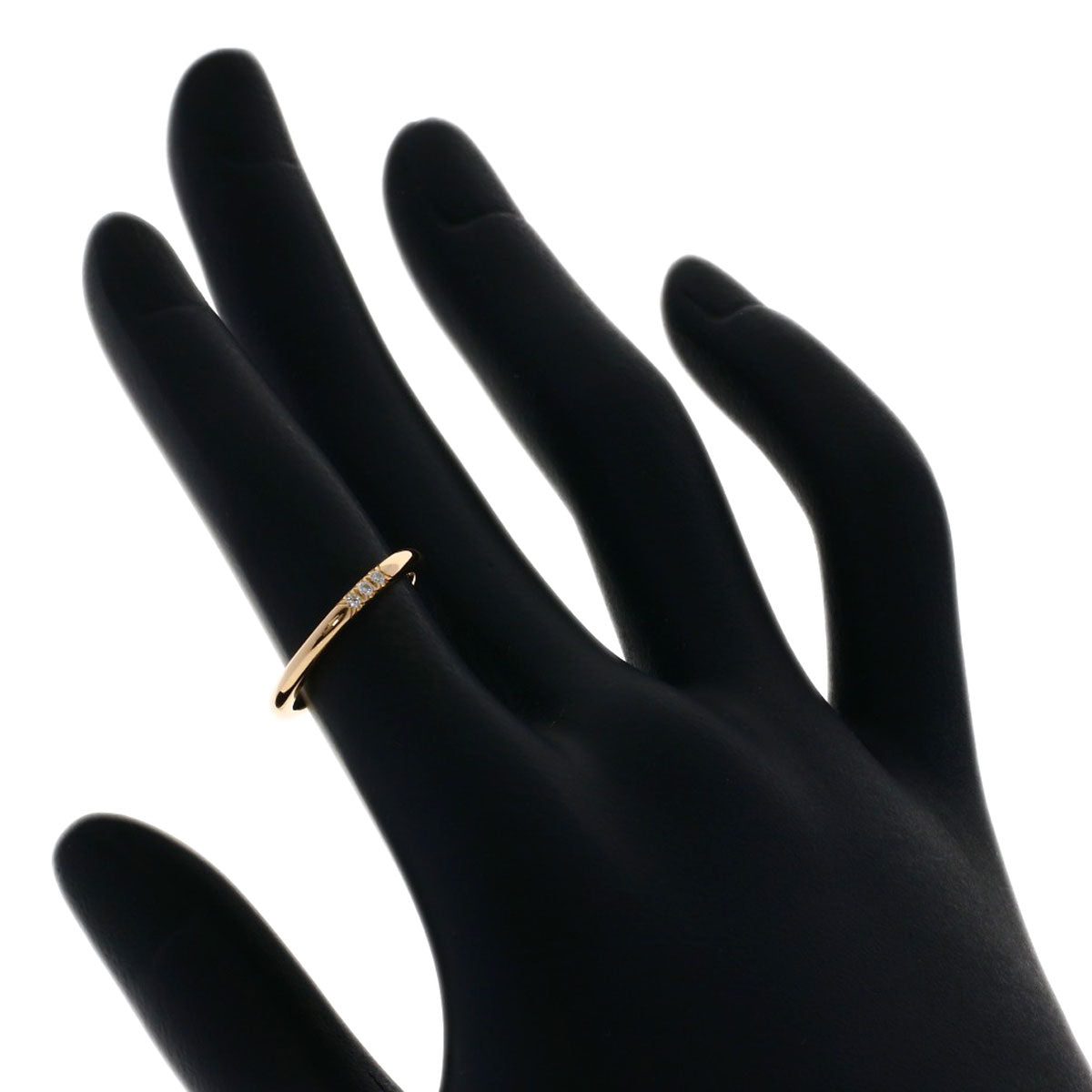TIFFANY&Co. Forever 3P Diamond Ring K18 Pink Gold Ladies [Used]