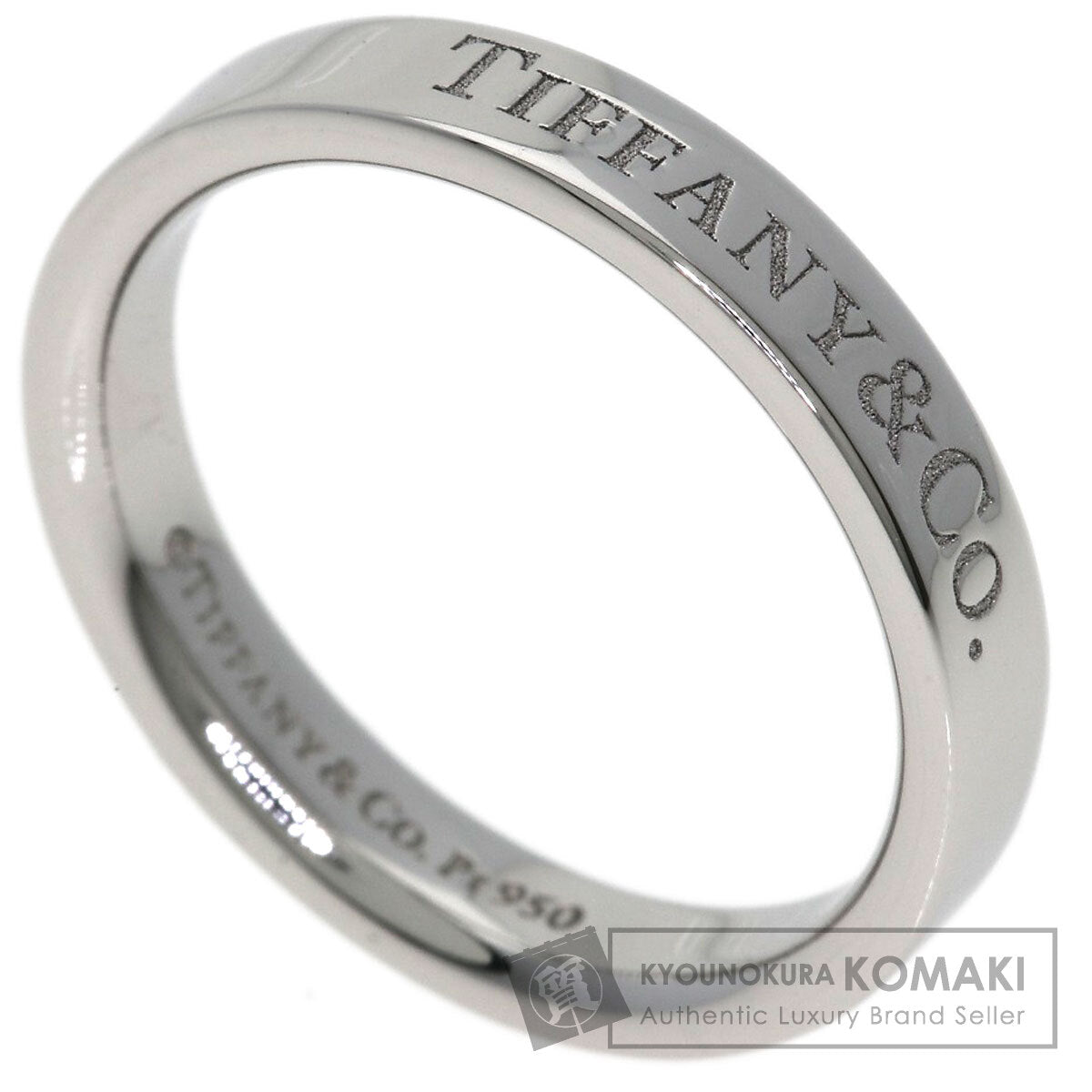 TIFFANY&Co. Flat band Ring Platinum PT950 Ladies [Used]