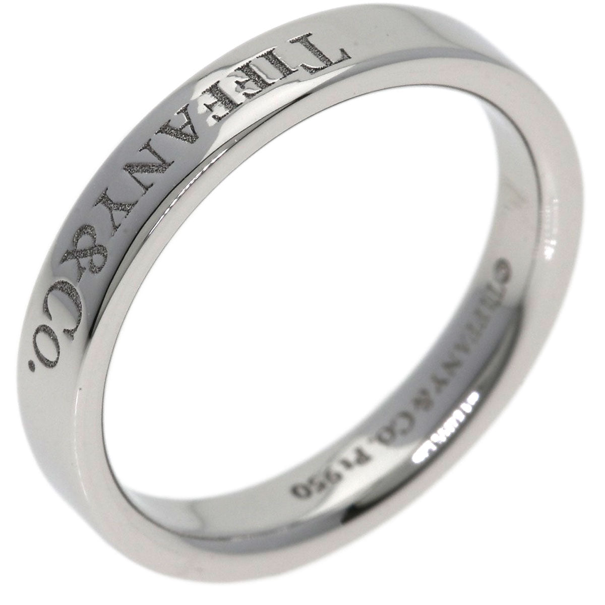 TIFFANY&Co. Flat band Ring Platinum PT950 Ladies [Used]