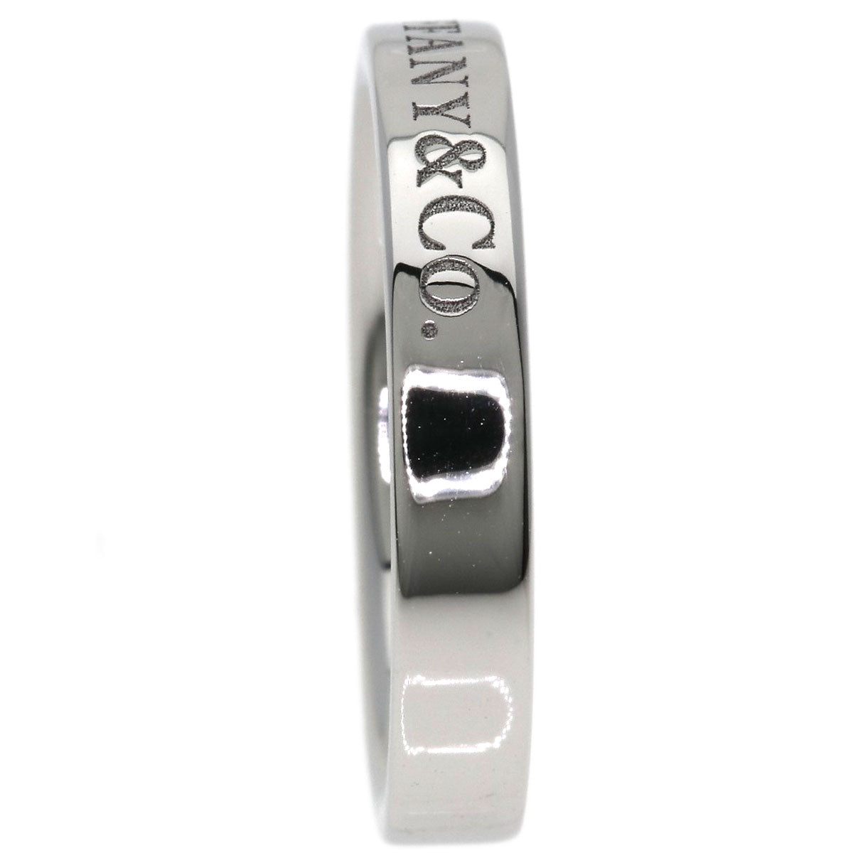 TIFFANY&Co. Flat band Ring Platinum PT950 Ladies [Used]