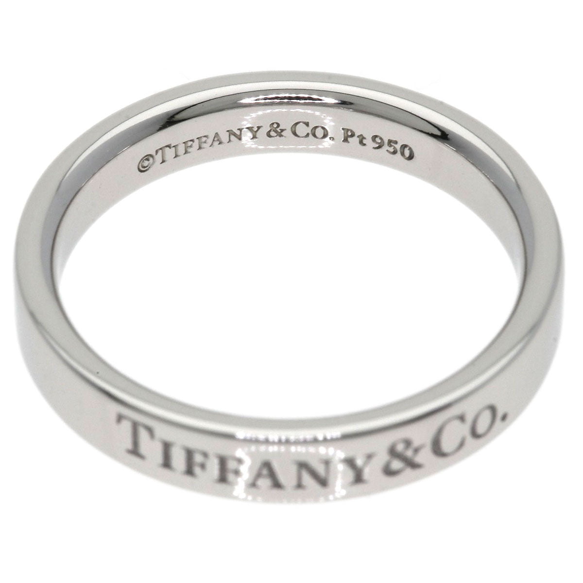TIFFANY&Co. Flat band Ring Platinum PT950 Ladies [Used]
