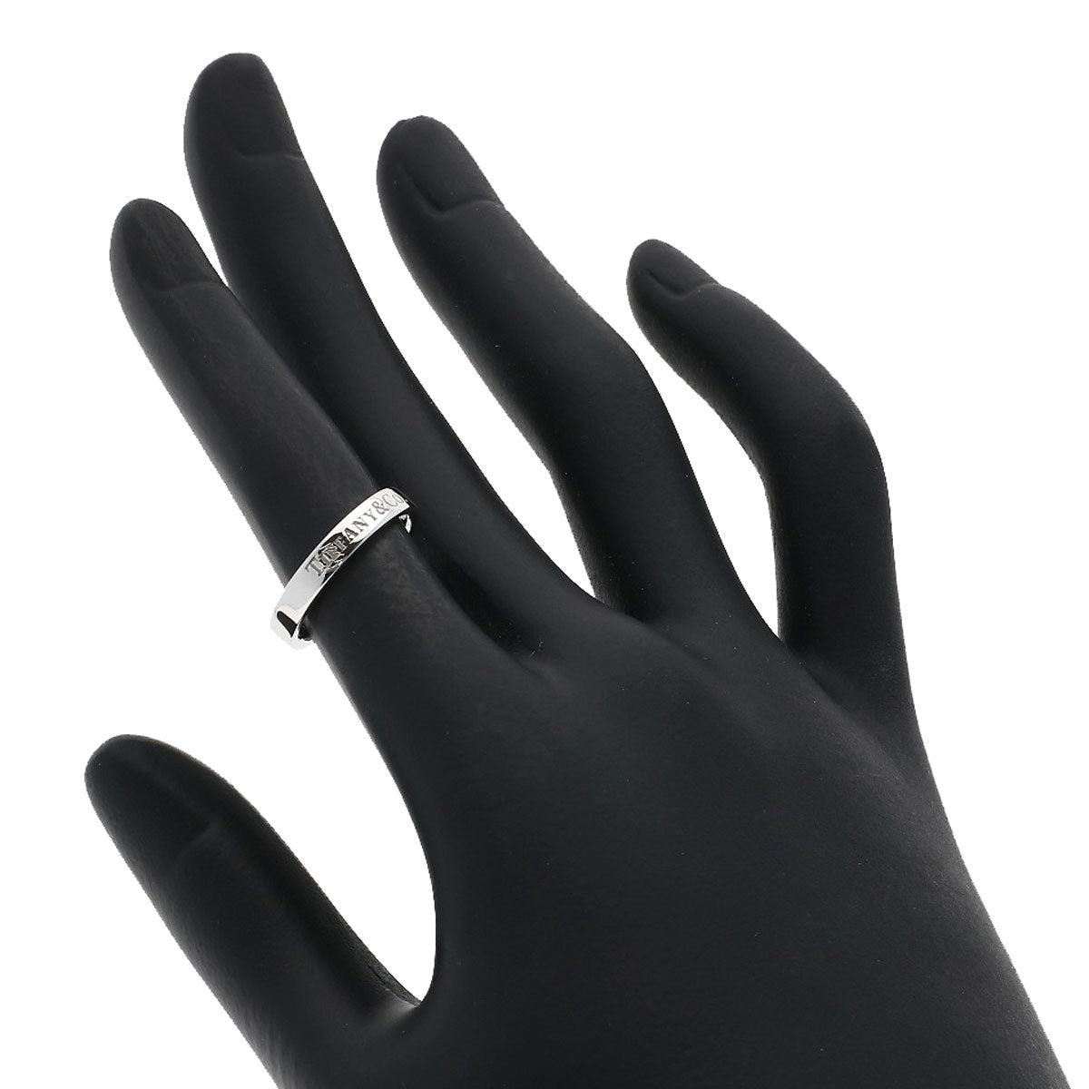 TIFFANY&Co. Flat band Ring Platinum PT950 Ladies [Used]
