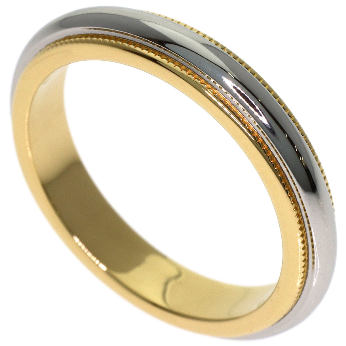 TIFFANY&Co. Milgrain Ring K18 Yellow Gold PT950Ladies [Used]