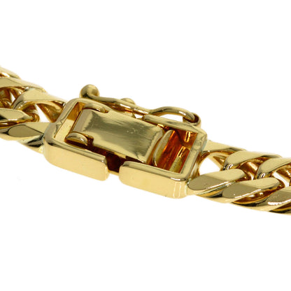 Curb chain Kihei W6 side Bracelet K18 Yellow Gold 20g　mens