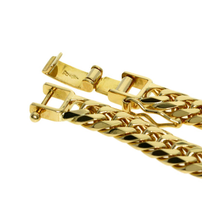 Curb chain Kihei W6 side Bracelet K18 Yellow Gold 20g　mens