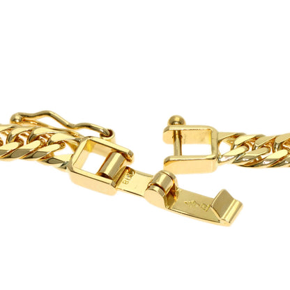 Curb chain Kihei W6 side Bracelet K18 Yellow Gold 10.2g　mens
