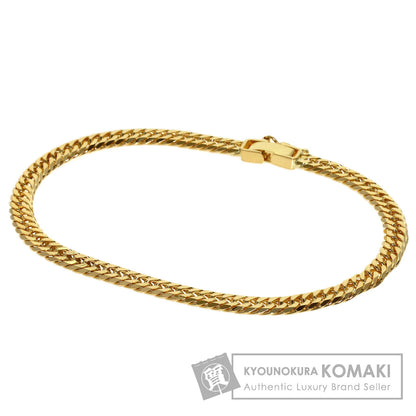 Curb chain Kihei W6 side Bracelet K18 Yellow Gold 10g　Ladies
