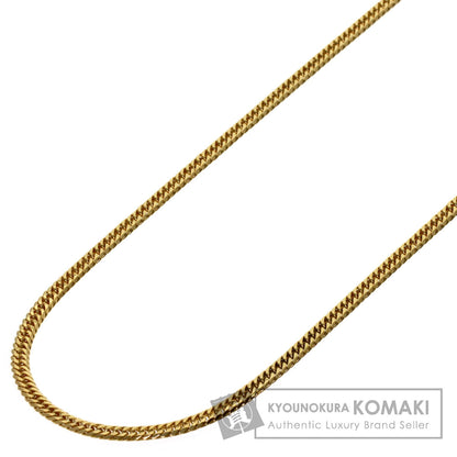 Curb chain Kihei W6 side Necklace K18 Yellow Gold 10.2g　Ladies