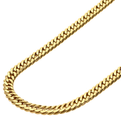 Curb chain, multi-faceted cut. Necklace K18 Yellow Gold 51.2g　mens