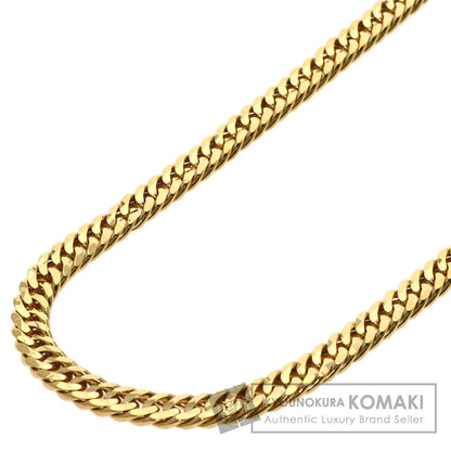 Curb chain, multi-faceted cut. Necklace K18 Yellow Gold 51.2g　mens