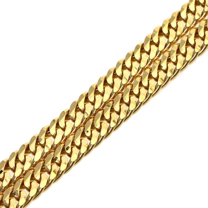 Curb chain, multi-faceted cut. Necklace K18 Yellow Gold 51.2g　mens