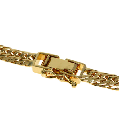 Curb chain Kihei triple 12 sides Necklace K18 Yellow Gold 30.2g　mens
