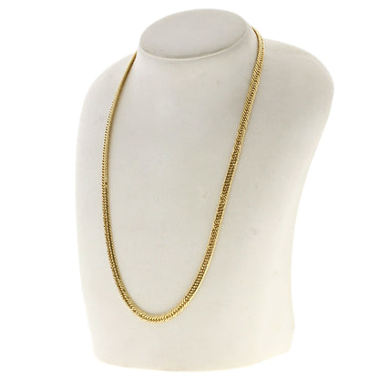 Curb chain Kihei triple 12 sides Necklace K18 Yellow Gold 30.2g　mens