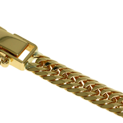 Curb chain Kihei triple 12 sides Necklace K18 Yellow Gold 30.2g　mens