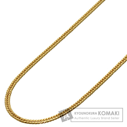 Curb chain Kihei W6 side Necklace K18 Yellow Gold 13g　Ladies