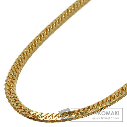 Curb chain Kihei W6 side Necklace K18 Yellow Gold 30g　mens