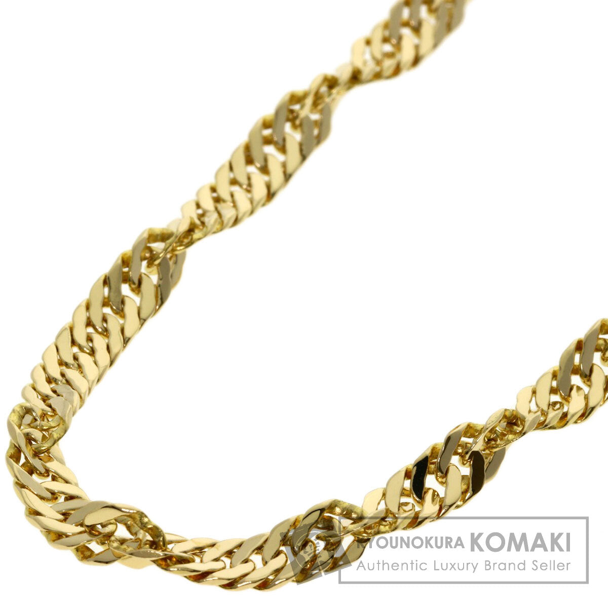 screw Necklace K18 Yellow Gold 19.6g　mens