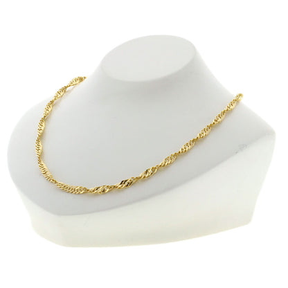 screw Necklace K18 Yellow Gold 19.6g　mens