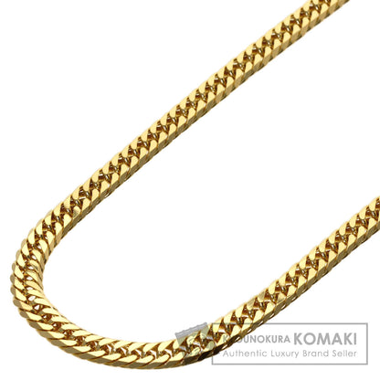 Curb chain Kihei W6 side Necklace K18 Yellow Gold 30.2g　mens