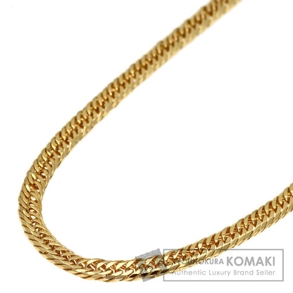 Curb chain, triple 8-sided. Necklace K18 Yellow Gold 19.8g　Ladies